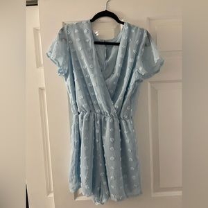 NWT blue romper